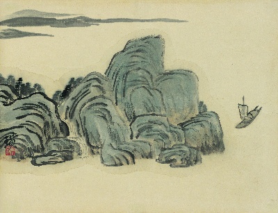 历代国画.源文件.借山图册（23开）单本的国画作品-齐白石借山图册（23开） (8)