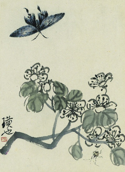 历代国画.源文件.册页20开单本的国画作品-齐白石拍照册页20开-01
