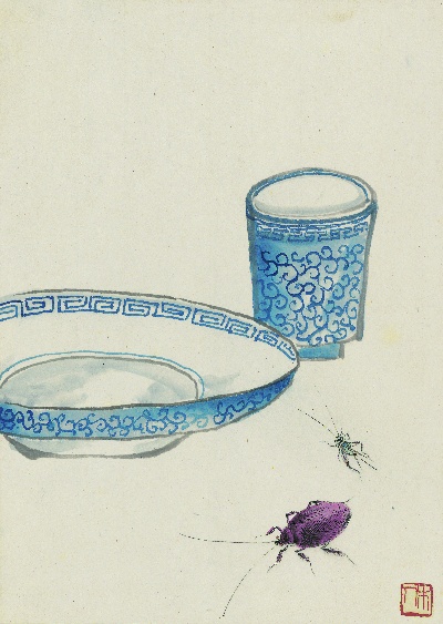 历代国画.源文件.册页20开单本的国画作品-齐白石拍照册页20开-12