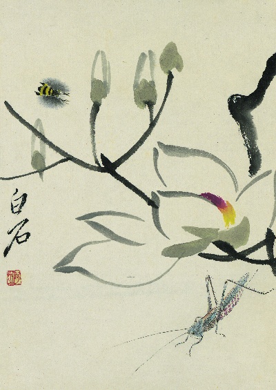 历代国画.源文件.册页20开单本的国画作品-齐白石拍照册页20开-13