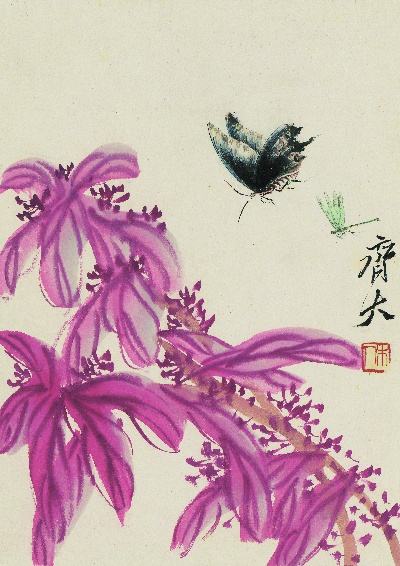 历代国画.源文件.册页20开单本的国画作品-齐白石拍照册页20开-17