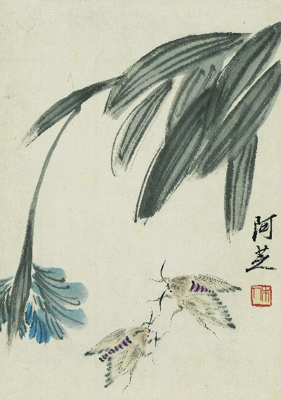 历代国画.源文件.册页20开单本的国画作品-齐白石拍照册页20开-20