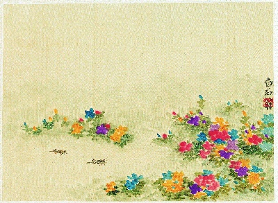 历代国画.源文件.早年册页4张重复3的国画作品-40－齐白石－蟋蟀