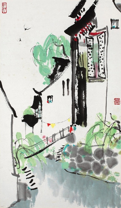 吴冠中作品集.吴冠中.01 作品TIF的国画作品-158#吴冠中2014MH057