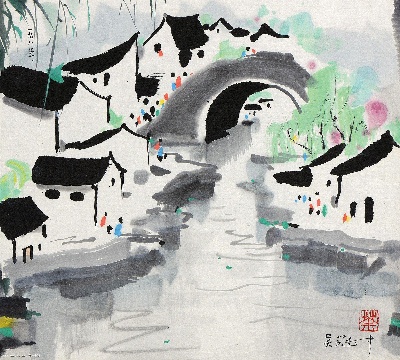 吴冠中作品集.吴冠中.01 作品TIF的国画作品-145#吴冠中2014MH057