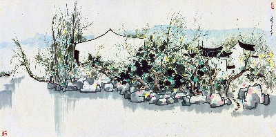 吴冠中作品集.吴冠中.03 作品TIF的国画作品-吴冠中131MH057