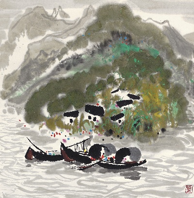 吴冠中作品集.吴冠中.03 作品TIF的国画作品-吴冠中133MH057