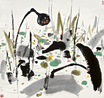 吴冠中作品集.吴冠中.03 作品TIF的国画作品-吴冠中98MH057