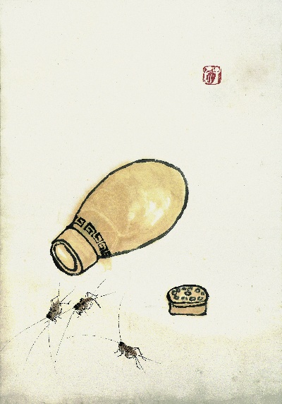 历代国画.源文件.齐白石拍照小片116开的国画作品-447