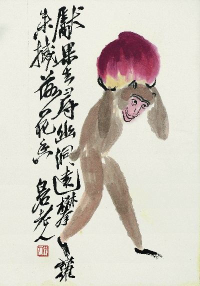 历代国画.源文件.齐白石拍照小片116开的国画作品-432