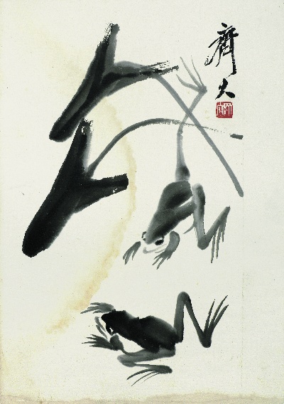 历代国画.源文件.齐白石拍照小片116开的国画作品-475