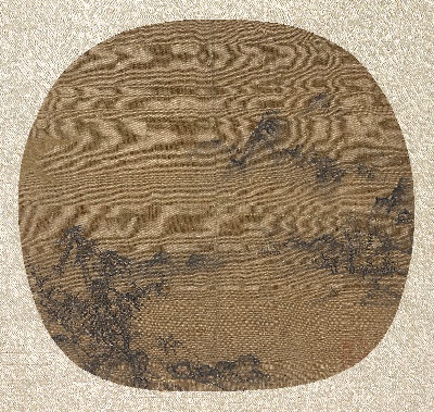 国画印刷版.元的国画作品- 寒江待渡图30x32（纳尔逊）