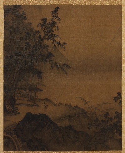 国画印刷版.元的国画作品- 孙君泽 高士观眺图137x111