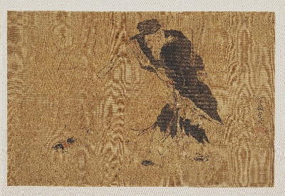 国画印刷版.清代2的国画作品-清 殷奇 张果老幻驴图册页绢本20.6x31.8大都会