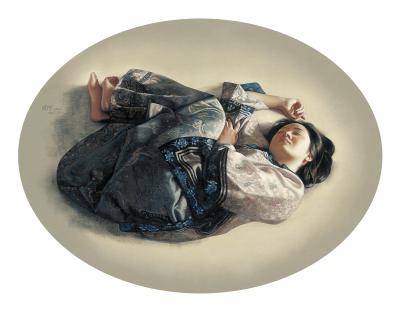 国画.近现代的国画作品-姜gf-001-蝶恋花-ca0712008 拷贝