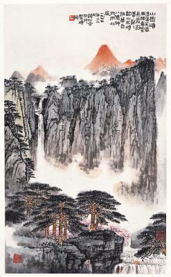 国画.近现代的国画作品-钱松碞山水 拷贝