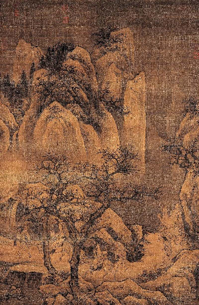 国画印刷版.元.元 佚名的国画作品--佚名  太行山云齐图