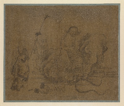 国画印刷版.元.任仁发的国画作品- 任仁发 31.4×37.5