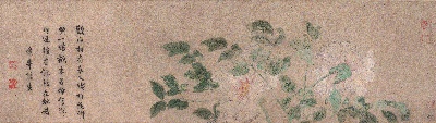 国画印刷版.元.钱选的国画作品-钱舜举1