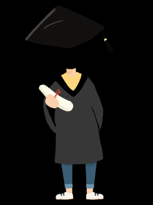 卡通毕业人物免抠.PNG免扣 学士服-Thor_034