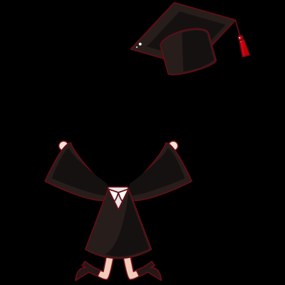 卡通毕业人物免抠.PNG免扣 学士服-Thor_074