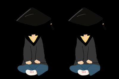 卡通毕业人物免抠.PSD分层 学士服-Thor_001