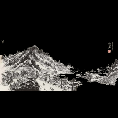 水墨中国风免抠.水墨山水-Thor_032