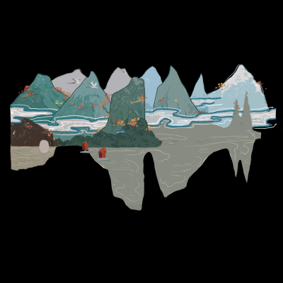 水墨中国风免抠.水墨山水-Thor_006