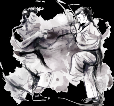 水墨武侠人物免抠-Thor_008