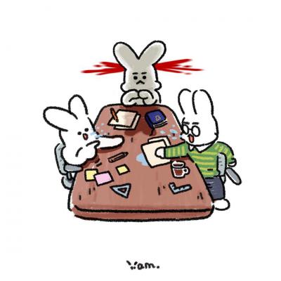 动漫.韩国小清新小兔子手绘手账插画的作品-1758117774964380586_1(9D183)