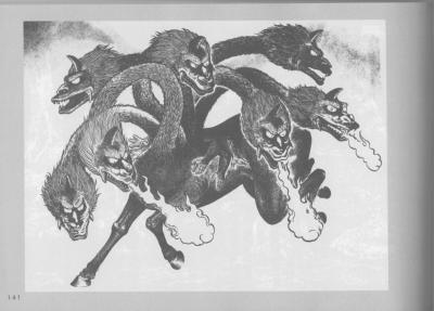 T15-日本百鬼夜行和风妖怪图鉴鸟山石燕山海异兽志百鬼录参考素材.世界妖怪事典的作品