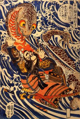 T15-日本百鬼夜行和风妖怪图鉴鸟山石燕山海异兽志百鬼录参考素材.妖怪图集和风妖怪的作品