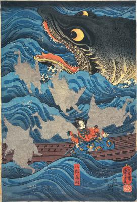 T15-日本百鬼夜行和风妖怪图鉴鸟山石燕山海异兽志百鬼录参考素材.妖怪图集和风妖怪的作品