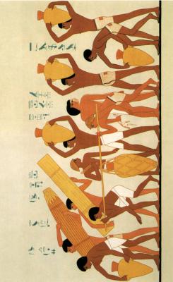 非实物.古埃及人物动物建筑壁画纹饰建筑壁画雕塑纹饰的图片