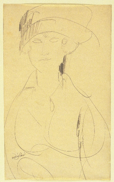 油画精选Amedeo Modigliani.Drawings的油画作品