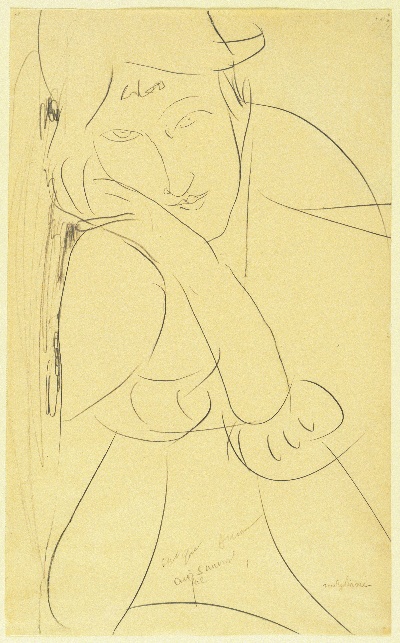 油画精选Amedeo Modigliani.Drawings的油画作品
