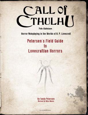 克苏鲁神话艺术设定集Field Guide to Lovecraftian Horrors的作品
