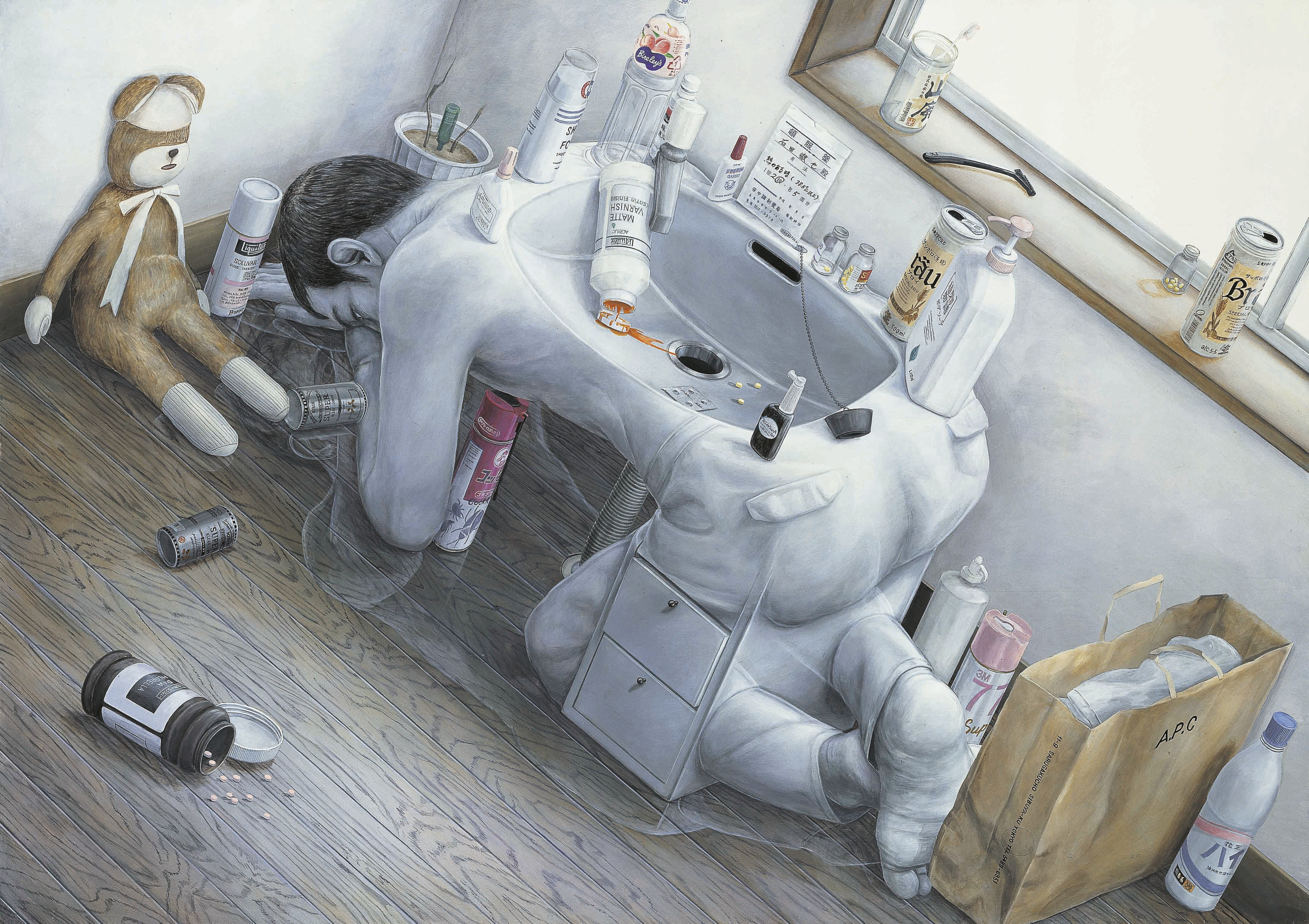 日本绘画【日本】石田彻也（Tetsuya Ishida）超现实、怪诞绘画的绘画作品