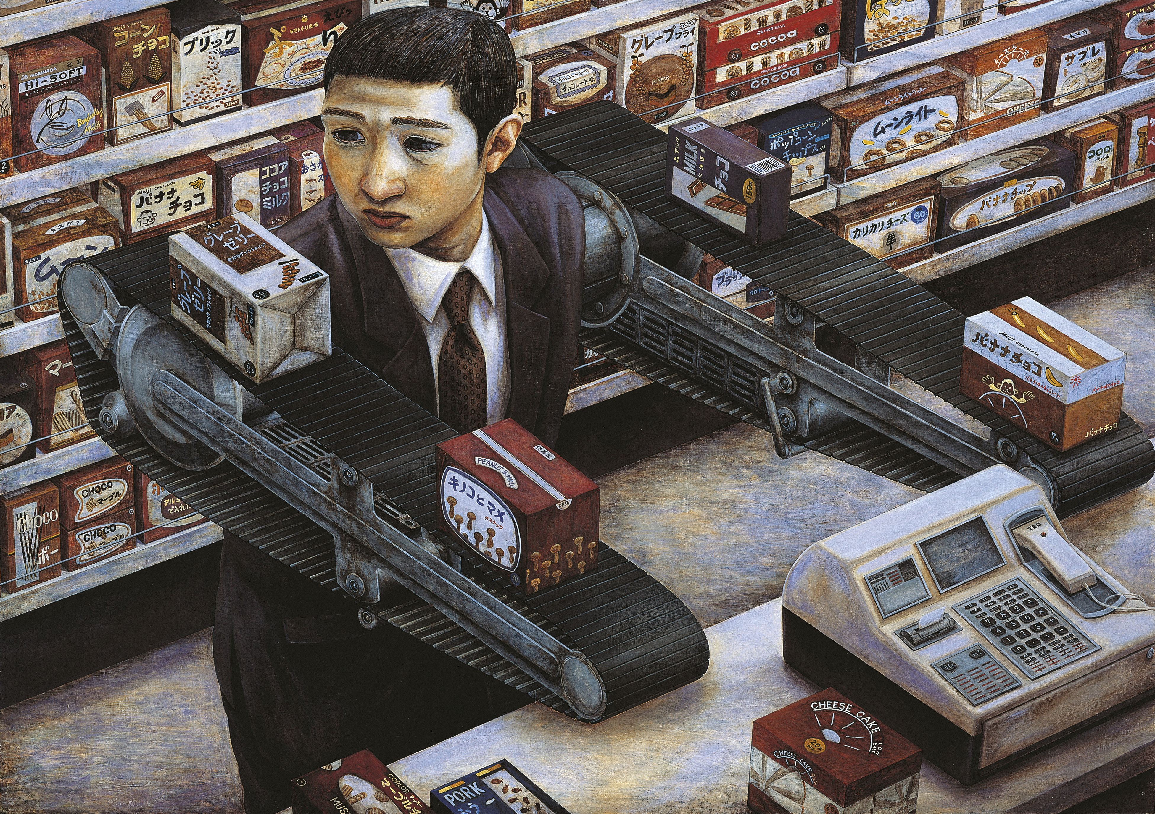 日本绘画【日本】石田彻也（Tetsuya Ishida）超现实、怪诞绘画的绘画作品