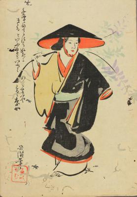 日本绘画日本浮世绘大津绘的绘画作品
