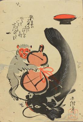 日本绘画日本浮世绘大津绘的绘画作品