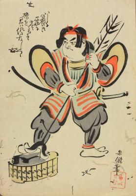 日本绘画日本浮世绘大津绘的绘画作品