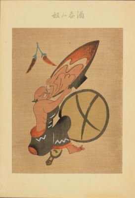 日本绘画日本浮世绘大津绘的绘画作品