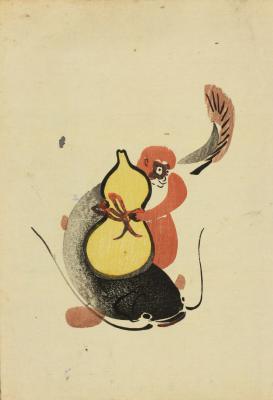 日本绘画日本浮世绘大津绘的绘画作品
