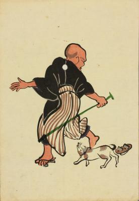 日本绘画日本浮世绘大津绘的绘画作品