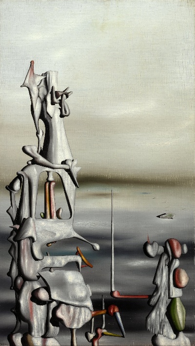 美国阿特金森美术馆.-5美国阿特金斯博物馆_藏画高清实拍 5的作品-伊夫·坦古伊：《冒着太阳的危险》，1949年