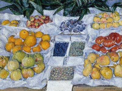 .-22MH30=new美国波士顿美术馆tif的作品-Gustave_Caillebotte_-_水果_展示在_a_展台上
