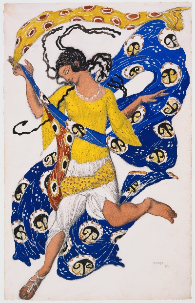 .-33MH30=new美国波士顿美术馆tif的作品-Léon_Nikolaievitch_Bakst_-_The_Butterfly_（安娜·巴甫洛娃的服装设计）