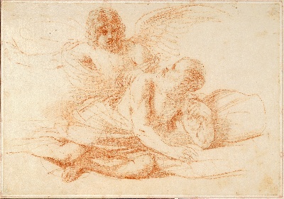 美国纽约大都会美术馆素描藏画.-10MDg083=美国纽约大都会美术馆素描 7的作品-乔瓦尼·巴比里（吉尔西诺）（1591-1666）（意大利）