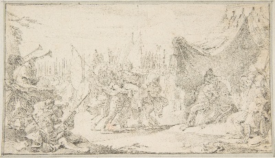 美国纽约大都会美术馆素描藏画.-10MDg083=美国纽约大都会美术馆素描 7的作品-Giovanni Battista Tiepolo——为《胜利将军》一书所作的插图